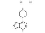 1-{1H-pyrrolo[2,3-d]pyrimidin-4-yl}piperazine 2HCl