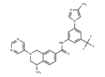 (S)-4-methyl-N-(3-(4-methyl-1H-imidazol-1-yl)-5-(trifluoromethyl)phenyl)-2-(pyrimidin-5-yl)-1,2,3,4-tetrahydroisoquinoline-7-carboxamide